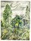 Paisaje verde - Acuarela original de Jean Chapin - años 20 1920, Imagen 1