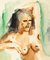 Nude - China Tinte und Aquarell Zeichnung von Jean Chapin - Früh 1900 1900 3
