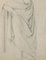 Man with Cloak - Original Pencil Drawing by H. Goldschmidt - Late 19th Century Late 19th Century 3