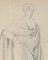 Man with Cloak - Original Pencil Drawing by H. Goldschmidt - Late 19th Century Late 19th Century, Image 2