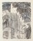 Castle - Original Lithograph by Denise Bonvallet-Philippon - 20th Century 20th Century 1