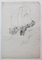 Portrait - Dessin Original au Crayon sur Papier par Victor Hubert - Début 1800 Début 19ème Siècle 1