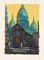 Basilica del Sacro Cuore di Parigi - Original Oil Painting - 20th century 20th century, Immagine 1