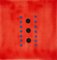 Polka Dots on Red - Peinture Acrylique Originale par Mario Bigetti - 2020 2020 1