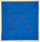 Oblique Seams on Blue - Original Acrylic Painting by Mario Bigetti - 2020 2020 2