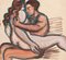 Lovers - Original Aquarell - ca. 1950 Ca. 1950 1