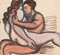 Lovers - Original Watercolor - 1950 ca. 1950 env. 1