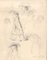 Fashionable Woman - Original Pencil Drawing by E. Morin - Mid 19th century Mid 1800 1