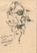 Sartre est mort - Original Tusche Zeichnung von Anonymous French Artist 2. Hälfte 1900 Late 1900 1