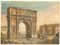 Triumphbogen - Original Lithographien und Aquarelle - Mitte 19. Jahrhundert Mitte 1800 1
