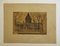 Paris - Original Drawing in Watercolor by Jaques Ivane - 1953 1953 1