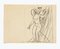 Nude - Dibujo original en lápiz de Gabriele Galantara - Siglo XX, siglo XX, Imagen 1
