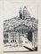 Paesaggio di Parigi - Original Drawing on Paper - 20th Century 20th Century, Immagine 1