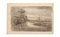 Landscape - Original Drawing in Pencil on Paper - 20th Century 20th Century 1