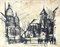 Basilica of the Sacred Heart of Paris - Original Drawing - 20th century 20th Century, Image 1