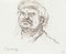 Portrait - Original Pencil Drawing by S. Goldberg - Mid 20th Century Mid 20th Century 1