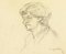 Portrait - Original Pencil Drawing by S. Goldberg - Mid 20th 20th Century Mid 20th Century, Immagine 1