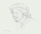 Portrait - Original Bleistift Zeichnung von S. Goldberg - Mid 20th Century Mid 20th Century 1