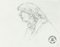 Portrait - Original Pencil Drawing by S. Goldberg - Mid 20th 20th Century Mid 20th Century, Immagine 1