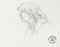 Portrait - Original Pencil Drawing by S. Goldberg - Mid 20th Century Mid 20th Century, Image 1
