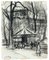 Park - Original Charcoal Drawing by S. Goldberg - Mid 20th Century Mid 20th Century, Image 1