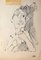 Figura - Disegno originale ad inchiostro - Mid 1900 Mid-Century, Immagine 1