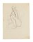 Nude - Lápiz de dibujo original de Jeanne Daour - años 50, Imagen 2
