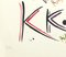 Lithographie Lettre K - Hand-Coloured par Raphael Alberti - 1972 1972 2