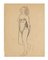 Nu - Dessin au Pleur Original par Jeanne Daour - 1950s 1950s 1