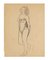 Nude - Original Pencil Drawing by Jeanne Daour - 1950s 1950s, Image 1