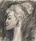 Portrait - Bleistift und Kohlezeichnung von H. Ynesse - 1950er 1950er 1