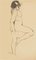 Nackte Frau - Original China Tusche Zeichnung - Mitte des 20. Jahrhunderts Mitte des 20. Jahrhunderts 1