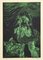 Xilografía original en verde de mujer de Guelfo - 1959 1959, Imagen 1
