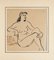 Nude - Pluma original en papel marfil de Fausto Ghia - 1955 1955, Imagen 1