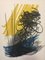 Litografia Abstract Composition - Signs on Yellow di Hans Hartung 1975, Immagine 1