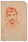 Portrait of a Man - Original Pencil Drawing by GJ Sortais - 1886 1886, Immagine 1