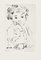 Little Girl - Original Etching by L.-P. Moretti - 1950s 1950s 1