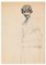 Ritratto maschile / Studio di ritratto femminile - carboncino originale e pastello, inizio XX secolo, Immagine 1