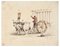 Chariot - Original Ink and Watercolor - 19th Century 19th Century, Image 1