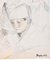 Portrait of Boy - Pencil and Pastel on Paper par J. Dreyfus-Stern 1930s 1