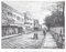 La Rue du Canal - View of New Orleans - Woodcut Print After Hubert Clerge - 1880 1880 1