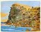 Scilla, Landscape - Country and Coast - Etching and Watercolor by G. Omiccioli 1970 ca. 1