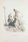 Capucine - Les Fleurs Animées Vol. I - Litho de JJ Grandville - 1847 1847, Imagen 1