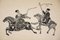 Riders - Original Woodcut Early 20th Century Early 20th Century 2