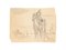 Horseman - Original Drawing in Pencil on Paper - 20th Century XX Century 1
