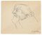 Portrait - Original Pencil and Ink Drawing by S. Goldberg - Mid 20th Century Mid 20th Century 1