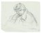 Portrait - Original Pencil Drawing by S. Goldberg - Mid 20th 20th Century Mid 20th Century, Immagine 1