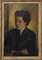 Thinking Woman - Original Oil on Panel par Leo Guida - 1951 1951 2