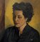 Thinking Woman - Original Oil on Panel par Leo Guida - 1951 1951 3