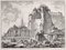Temples of Iside and Serapi - Aguafuerte de GB Piranesi - 1759 1759, Imagen 1